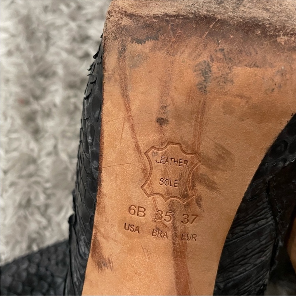 Alexandre Birman Python Embossed Stiletto Booties… - image 7